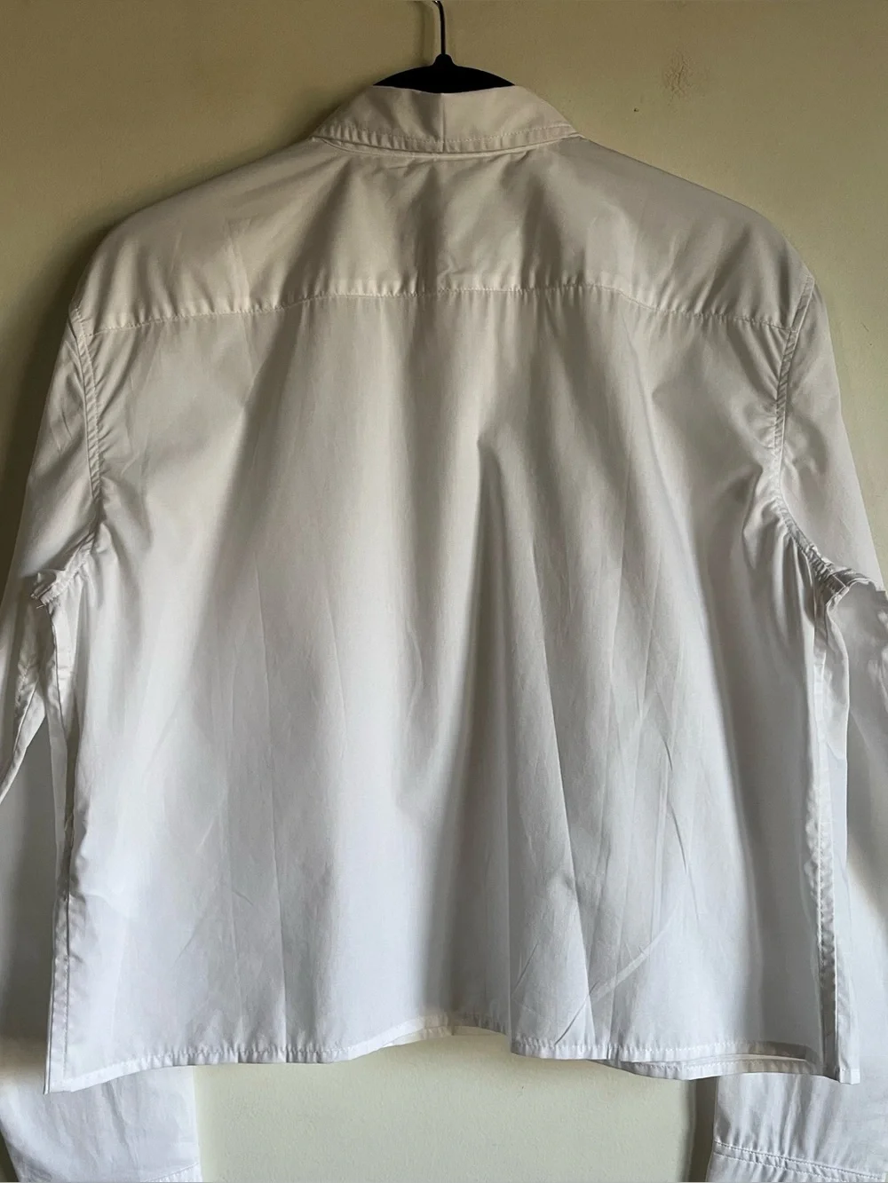 NWT JCrew Cropped Button Up Shirt Size 0 White Regenerative Cotton $118 CD020 - Picture 9 of 14